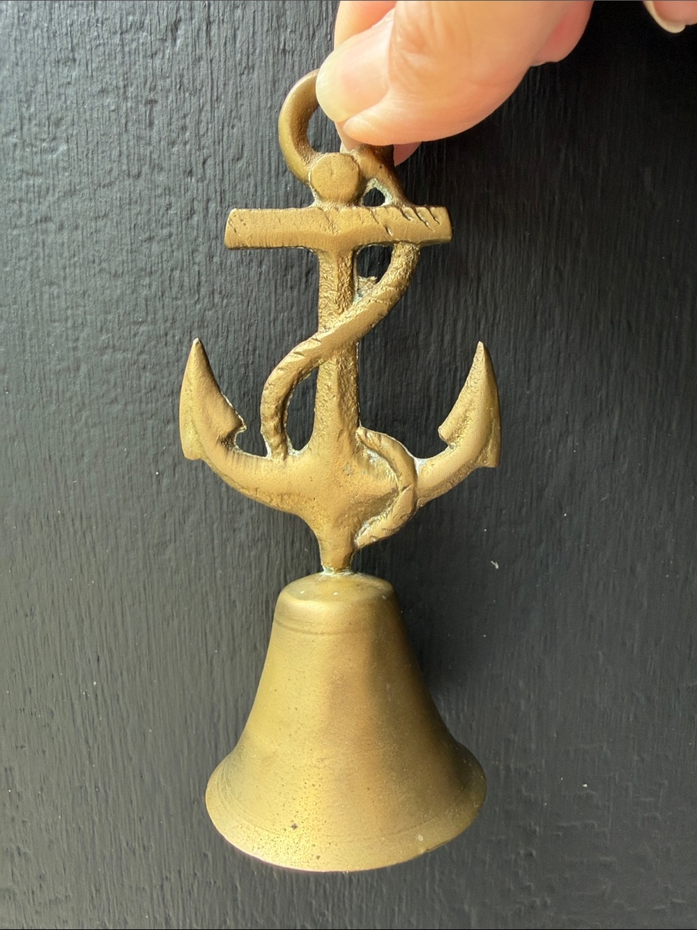 Vintage Brass Anchor Bell